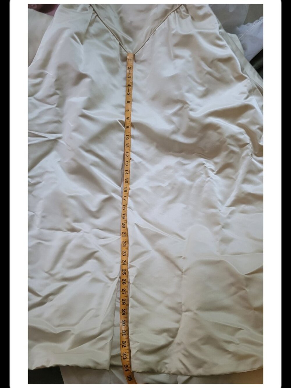 Pure Silk Wedding Dress 👰 👗💛 Size M - Picture 10 of 11
